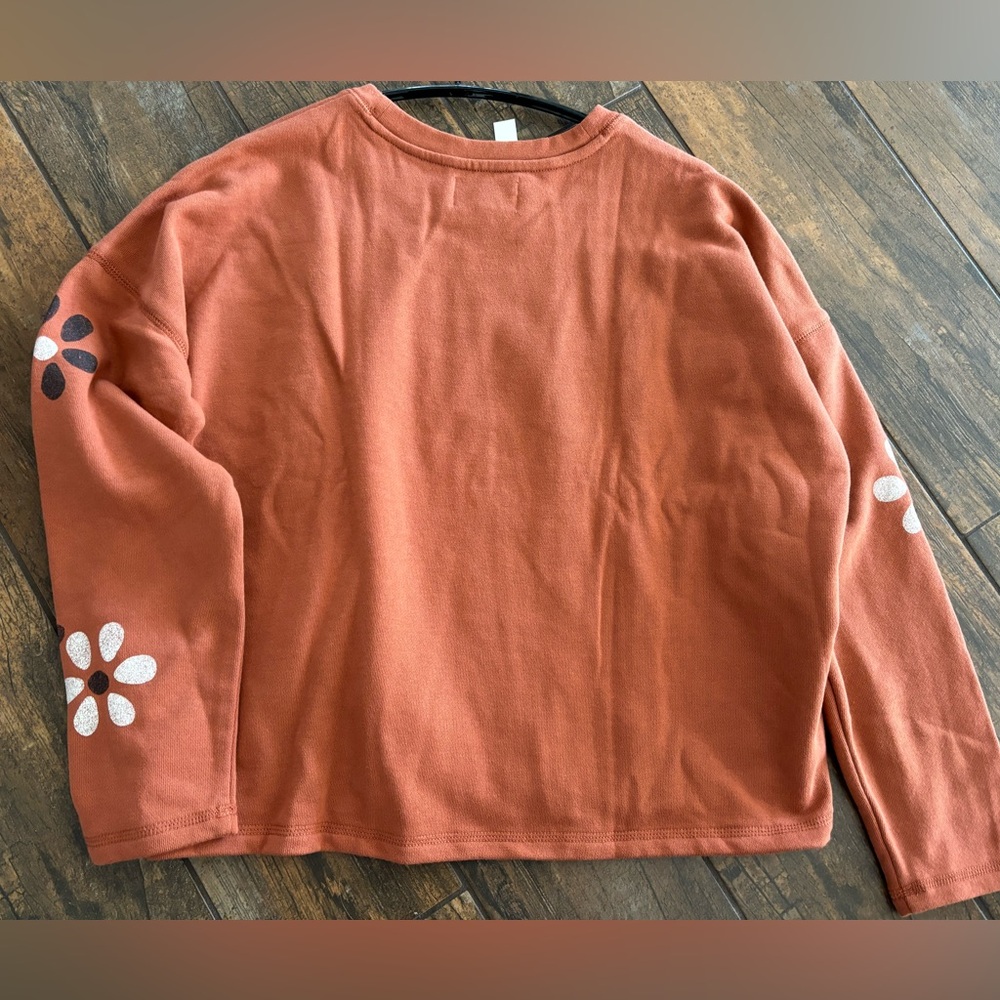 Madewell MWL Warm Umber Floral Easygoing Sweatshirt - Picture 9 of 9